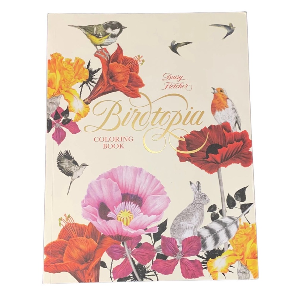 Daisy Fletcher Birdtopia Coloring Book - 9x12in